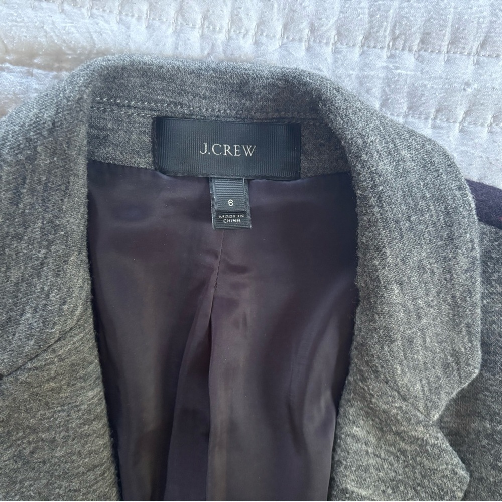 J. Crew Charcoal & Navy Colorblock Blazer - Picture 3 of 4